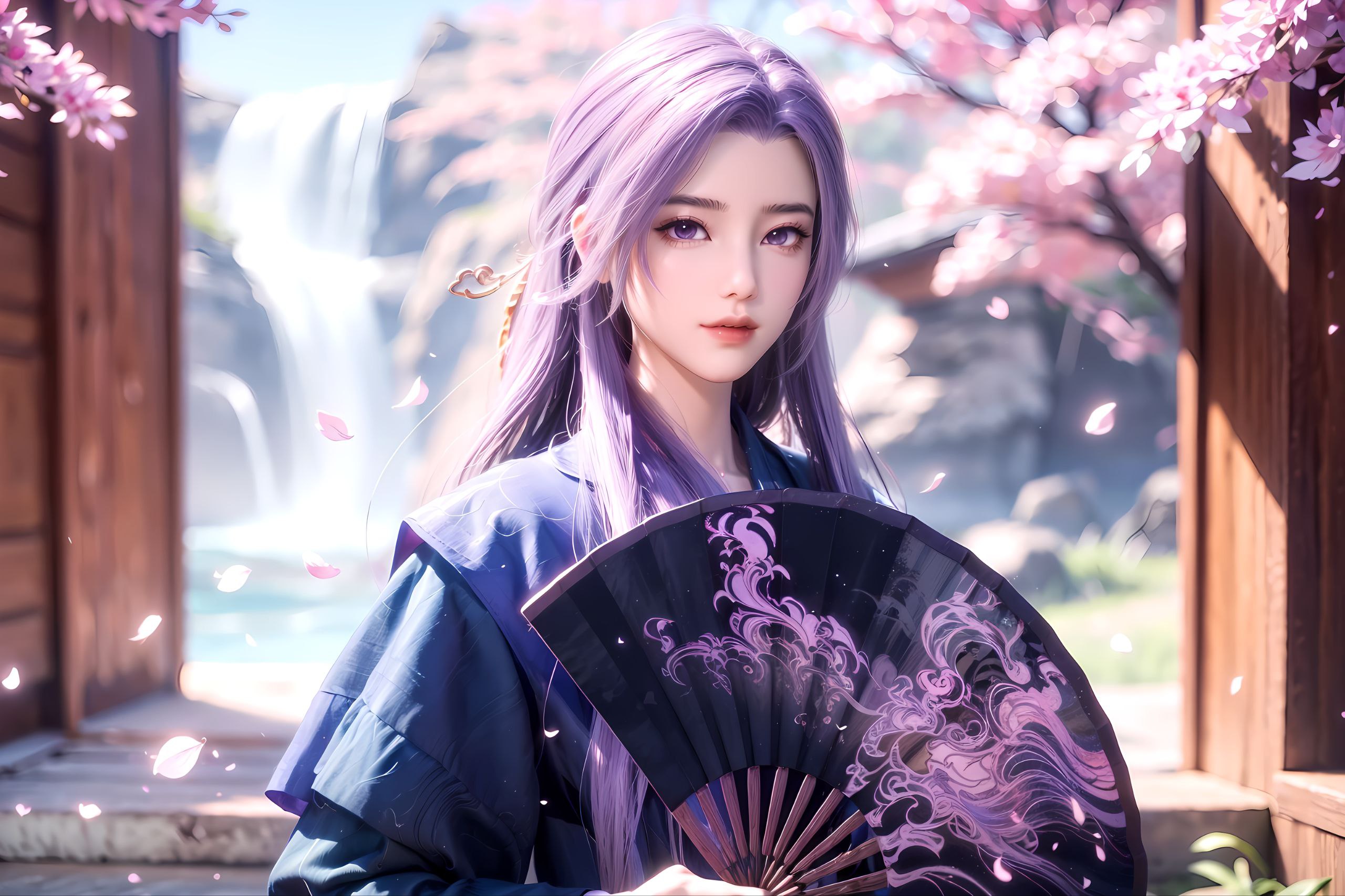 她以其甜美